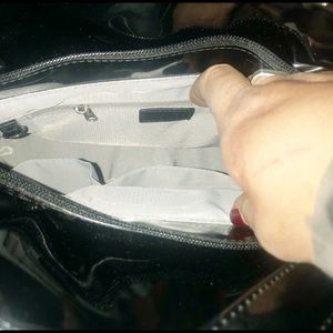 Beijo Bags - NWOT- Bejio Black Patent & Plaid Shoulder Bag Beijo Bags - NWOT- Bejio Black Patent & Plaid Shoulder Bag